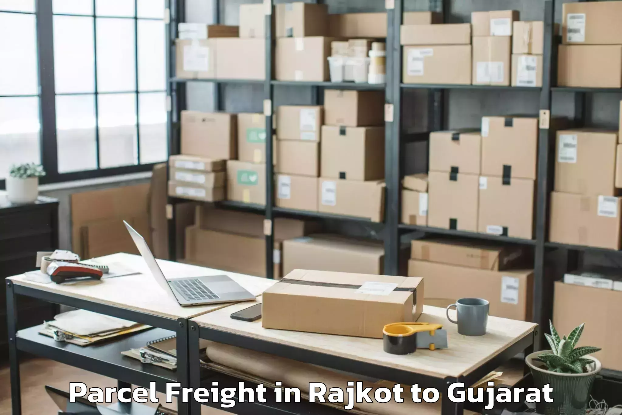 Expert Rajkot to Mahudha Parcel Freight